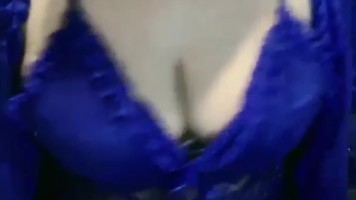 Pentil Nenen Kak Imey Gemoy Lingerie Biru Mango Sexy